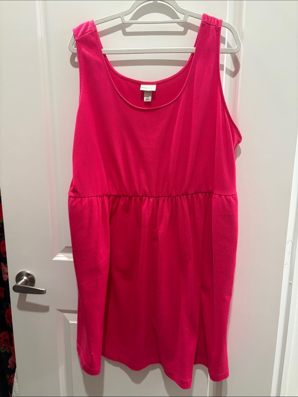 Ava VIV Hot Pink Sleeveless Dress